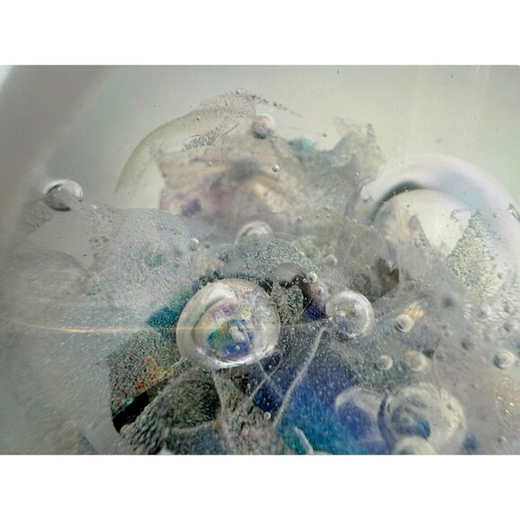 Vintage Art Glass Paperweight Signed By Roger Vines /2000/Rare / Tranquil Waters - Picture 10 of 16